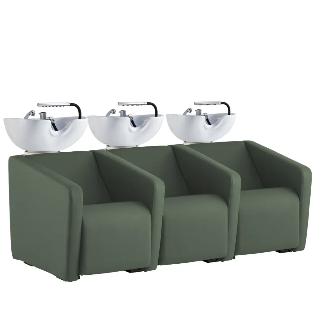 Bac de lavage OLLO 3P (Noir, SANS OPTION, Vasque blanche & colonne blanche, Classique)