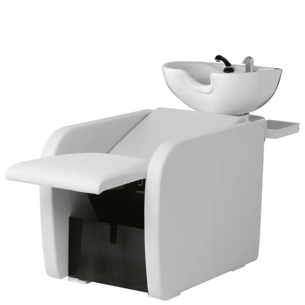 Bac de lavage SUITE RELAX SPA (Noir, SANS OPTION, Classique, Vasque blanche & colonne blanche, SANS MOTIF)